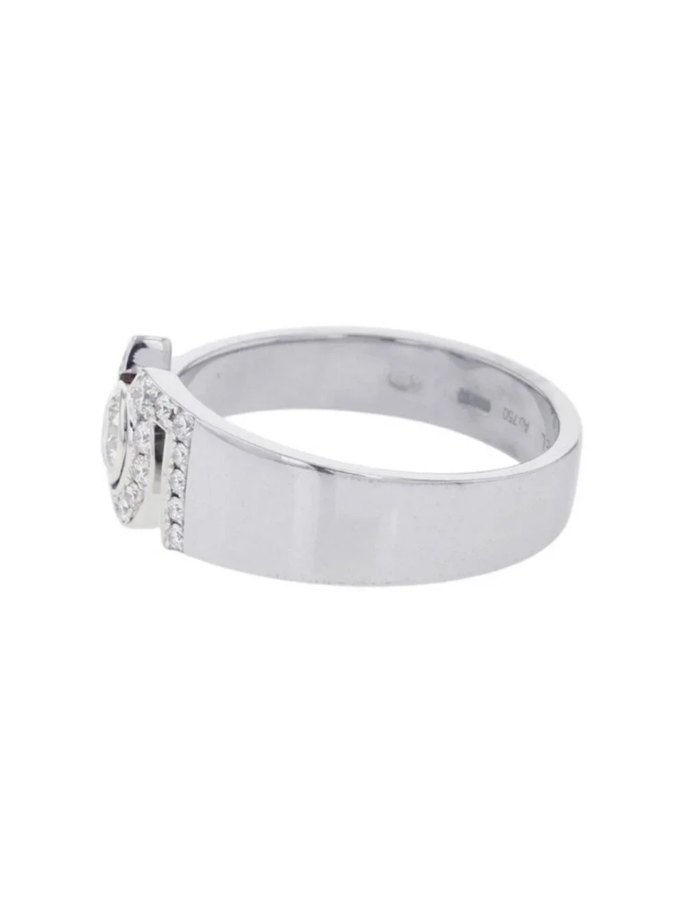 Chanel Ring Eternal No. 5 Diamond Center Stone 18K White Gold